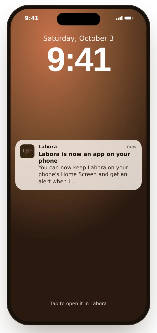 Alerts on your phone: When Dr. Connor sends the community a message, it arrives like any app’s.