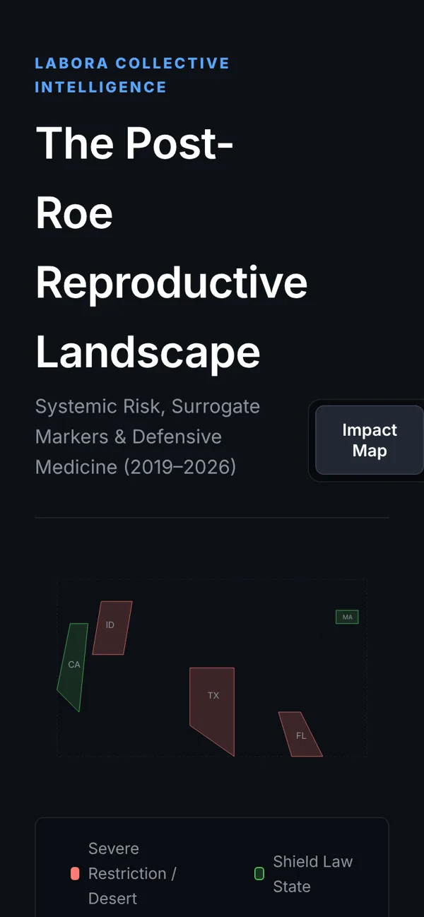 The Post-Roe Reproductive Landscape, on a phone